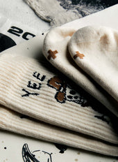 the "yee haw" sock