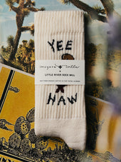 the "yee haw" sock