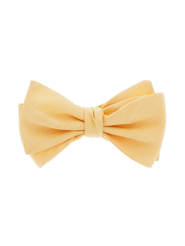 Bow Tie In Basket Weave Linen And Silk Bergame