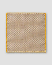 3d Chain Print Silk Pocket Square
