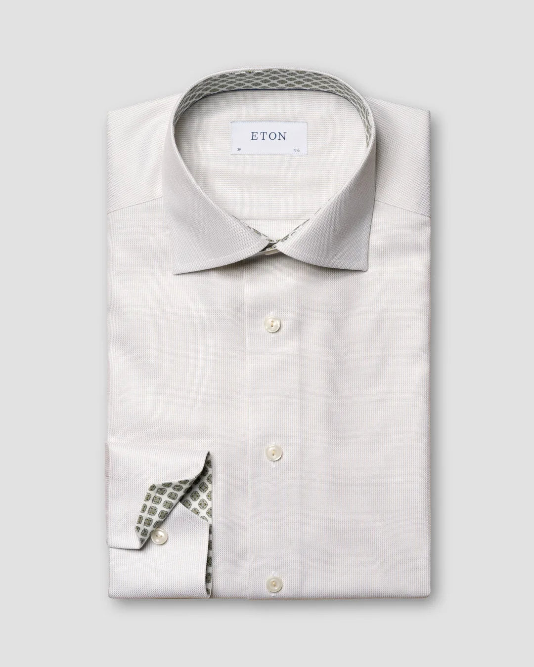 Cotton Lyocell Stretch Shirt Eton