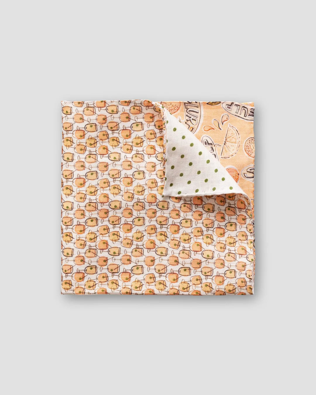 Four Prints Linen Pocket Square