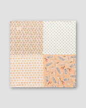 Four Prints Linen Pocket Square