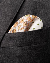 Four Prints Linen Pocket Square