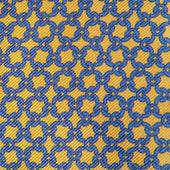 Interlocking Links Printed Silk Tie