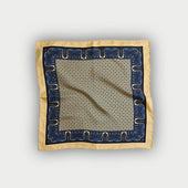 Miniature Floral Mosaic Silk Pocket Square