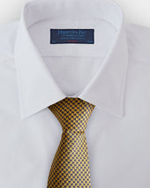 Navy Houndstooth Silk Tie