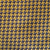 Navy Houndstooth Silk Tie