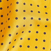 Navy Medium Spot Silk Pocket Square