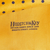 Navy Spot Silk Tubular Scarf