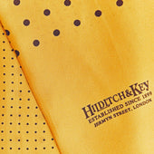 Navy Spot Silk Tubular Scarf
