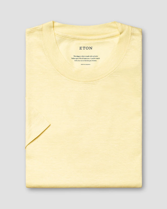 Yellow Cotton-linen T-shirt - Eton