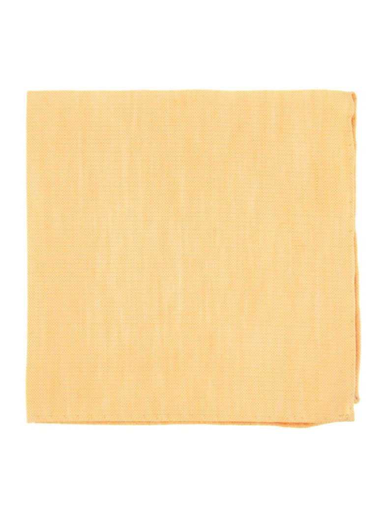 Pocket Square In Basket Weave Linen And Silk Bergame