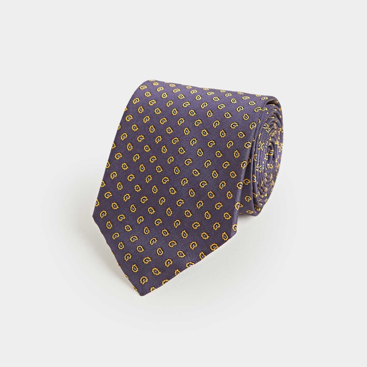 Small Bean Motif Silk Tie