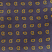 Small Bean Motif Silk Tie