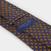 Small Bean Motif Silk Tie