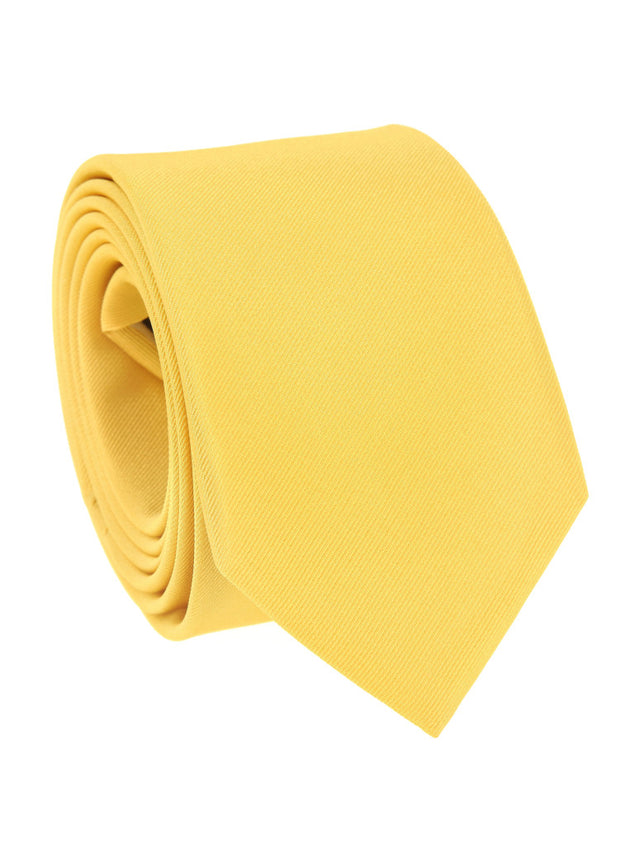 Yellow tie in silk Côme