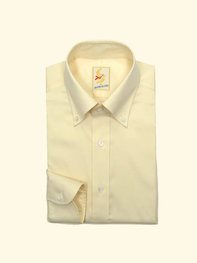 Yellow Fine Oxford Button-Down Shirt — The Anthology