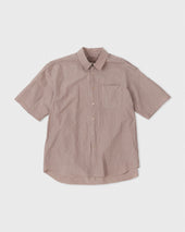 Regular Collar S/S Shirt, Azuki (L)