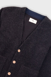 Pocket Cardigan Wool Twill