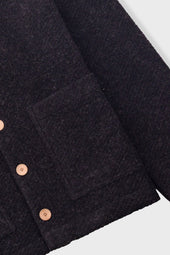Pocket Cardigan Wool Twill
