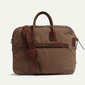 Bleu De Chauffe, Zeppo Business Bag, Hazelnut