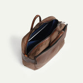 Bleu De Chauffe, Zeppo Business Bag, Hazelnut