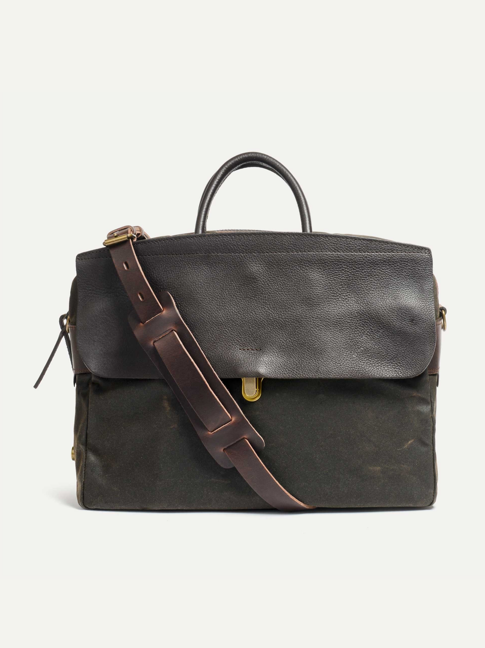 Bleu De Chauffe Zeppo Business Bag Khaki