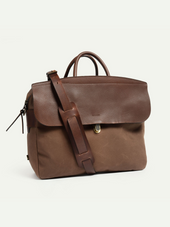 Bleu De Chauffe Zeppo Business Bag Hazelnut