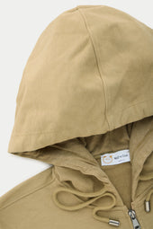 Bamboo Sorona Relaxed Zip Up Hoodie Kelp